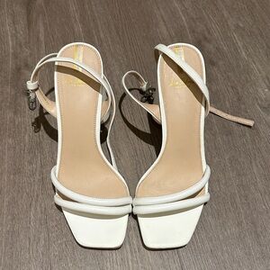 Elegant White Strappy Sandals